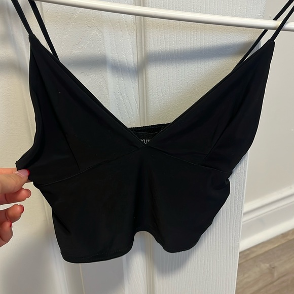 Pretty Little Thing Black Slinky Tank Top - Picture 3 of 3